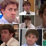 Photos of John Krasinski playing Jim Halpert on "The Office"