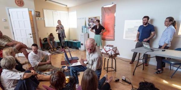 Faculty and students in class