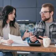 Two people having a difficult discussion